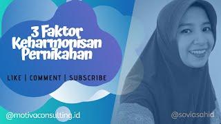 3 Faktor Keharmonisan Pernikahan - Sovia Sahid