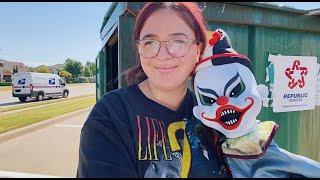 Dumpster Diving for Halloween Decorations! SCORE!