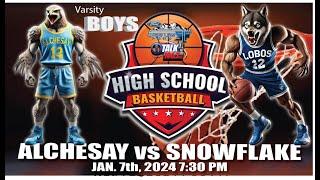 ALCHESAY vs SNOWFLAKE Boys High School Basketball Full Game