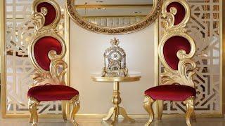 Throne Chair Gold Painted Janta Export Furniture