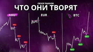 ЧТО ТВОРИТСЯ С РЫНКАМИ? ОБЗОР XAU, EUR, BTC, NQ, GER 40