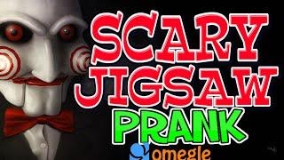 SCARY JIGSAW KILLER PRANK OMEGLE (Omegle Scare Pranks)