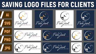  How To Prepare & Save Logo Files For Clients | Illustrator Guide 2024