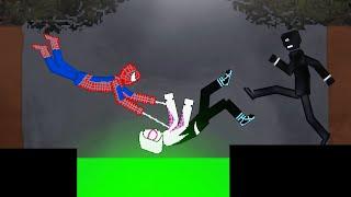 Spider-Man Saves Spider-Gwen on Acid Sea in People Playground