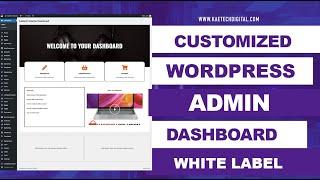 Custom WordPress Admin Dashboard