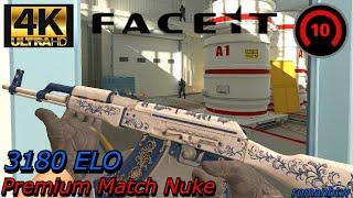 FACEIT lvl 10 EU 5v5 Nuke Ranked - 3180 ELO - CS2 4K Ultra HD