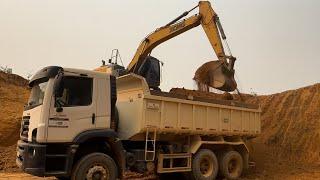 GALERA DO CASCALHO‼️ESCAVADEIRA, MOTONIVELADORA E CAMINHÕES.#trabalho #excavator #caminhão