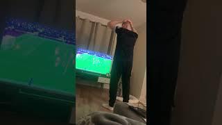 Lad celebrating Yarmolenko's West Ham winner wakes up his baby