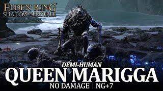 Demi-Human Queen Marigga Boss Fight (No Damage / NG+7) [Elden Ring DLC]