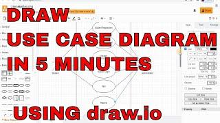 How to draw Use Case diagram | draw.io | Draw UML diagrams