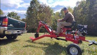 Nortrac towable backhoe: my best dumb transport mode idea yet!