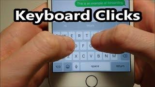 iOS Keyboard Clicks Sound Turn OFF or ON iPhone 7