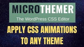 How to apply CSS animations to an Oxygen site with Microthemer