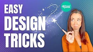 10 EASY design tricks you NEED to know in Kittl! (for print on demand beginners)