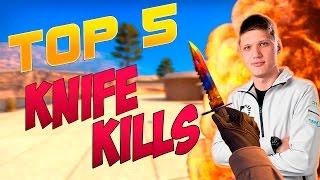 TOP 5 KNIFE KILLS FROM S1MPLE!