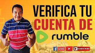 Rumble Studio como verificar la cuenta y crear banner