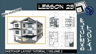Sketchup Layout 23 - Architectural Template for Quick Modelling