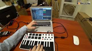 AKAI MPK MINI MK2 WHITE Keyboard Controller Обзор/Распаковка/Unpacking/Overview/Midi