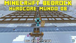 D153 W08 - AlwaysIsOn MINECRAFT BEDROCK HARDCORE. Terminamos de construir las PLATAFORMAS DE SPAWNEO