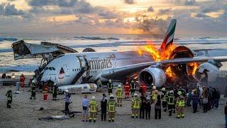 Emergency Landing Crash In Ocean | Emirates A380 Plane Crash | Mayday Air Disaster