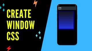 Box-shadow and Linear-gradient HTML CSS | draw window #shorts