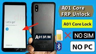 Samsung A01 Core Android 10 FRP Bypass Without PC 2023 | Samsung A01 Core Google Account Lock Bypass