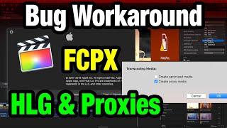 FCPX: HLG with Proxies Bug & Workaround