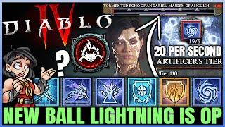Diablo 4 - New Best INFINITE BALL LIGHTNING Sorcerer Build Found - New OP Combo - Skills Gear Guide!