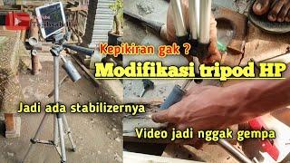 Stabilizer HP buatan sendiri modifikasi dari tripod HP