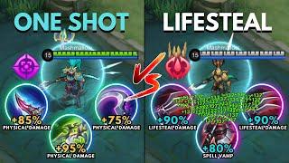 Alpha One Shot Build vs Alpha Lifesteal Build