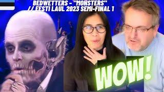 BEDWETTERS – "Monsters" // EESTI LAUL 2023 SEMI-FINAL 1 | Nielsens TV REACTION