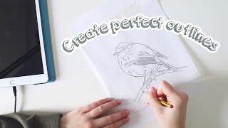 How to Create Perfect Outlines Using the Tracing Paper Method | How to Draw Accurately Everytime