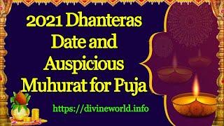 2021 Dhanteras Date and Auspicious Muhurat for Puja