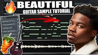 How To Make BEAUTIFUL Guitar Samples For Roddy Ricch | FL Studio 20 Tutorial