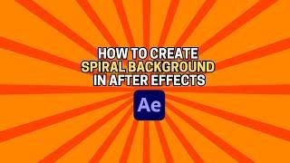 How to Create a Spiral Background in After Effects - Easy Tutorial