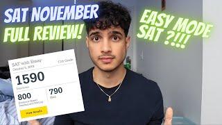 SAT NOVEMBER REVIEW?! EASIEST SAT OF 2022?