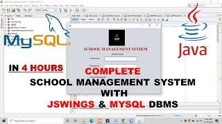 Complete School Management System integrated with MYSQL & JSWINGS using NETBEANS 8.2.