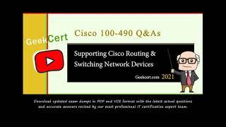 [2021.2] Latest Cisco 100-490 exam questions and answers and exam Discount codes