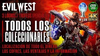 Evil West | Guía de TODOS los coleccionables (Dinero, cofres, ventajas y mejoras) Platino 1.174