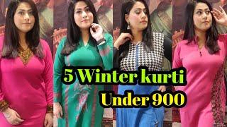 Amazon kurti Haul | Woolen kurti | winter wear kurti