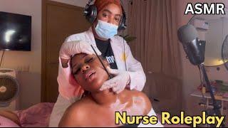 ASMR: Nurse checks for Lice and does intensive neck to body therapy for Extreme Relief on Student