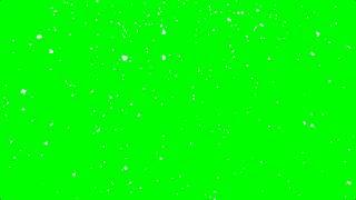 Realistic Falling Snow Animation - 10 Minute Loop (green screen)