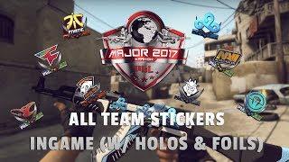 CS:GO | PGL Krakow 2017 Team Stickers Ingame (w/ Holos & Foils)