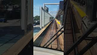 Looking out the back of the Skytrain from Nanaimo to Edmonds station. Vancouver 2024