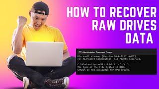 How to Recover RAW Drives Data If CHKDSK is not available for RAW Drives