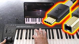 How to connect wired MIDI keyboard to iPad Pro