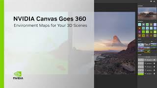 NVIDIA Canvas Update: 360 Degree Environment Maps for Your 3D Scenes