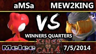 Kings of Cali 4 - Mew2King (Sheik, Fox) Vs. aMSa (Yoshi) - Winners Quarters