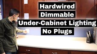 Kitchen Under Cabinet Lighting - No Plugs! Hardwired installation