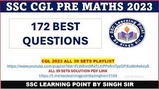 CGL PRE 2023 || Best Maths Questions  asked by TCS in CGL 2023 pre || Solution By Singh Sir #cgl2023